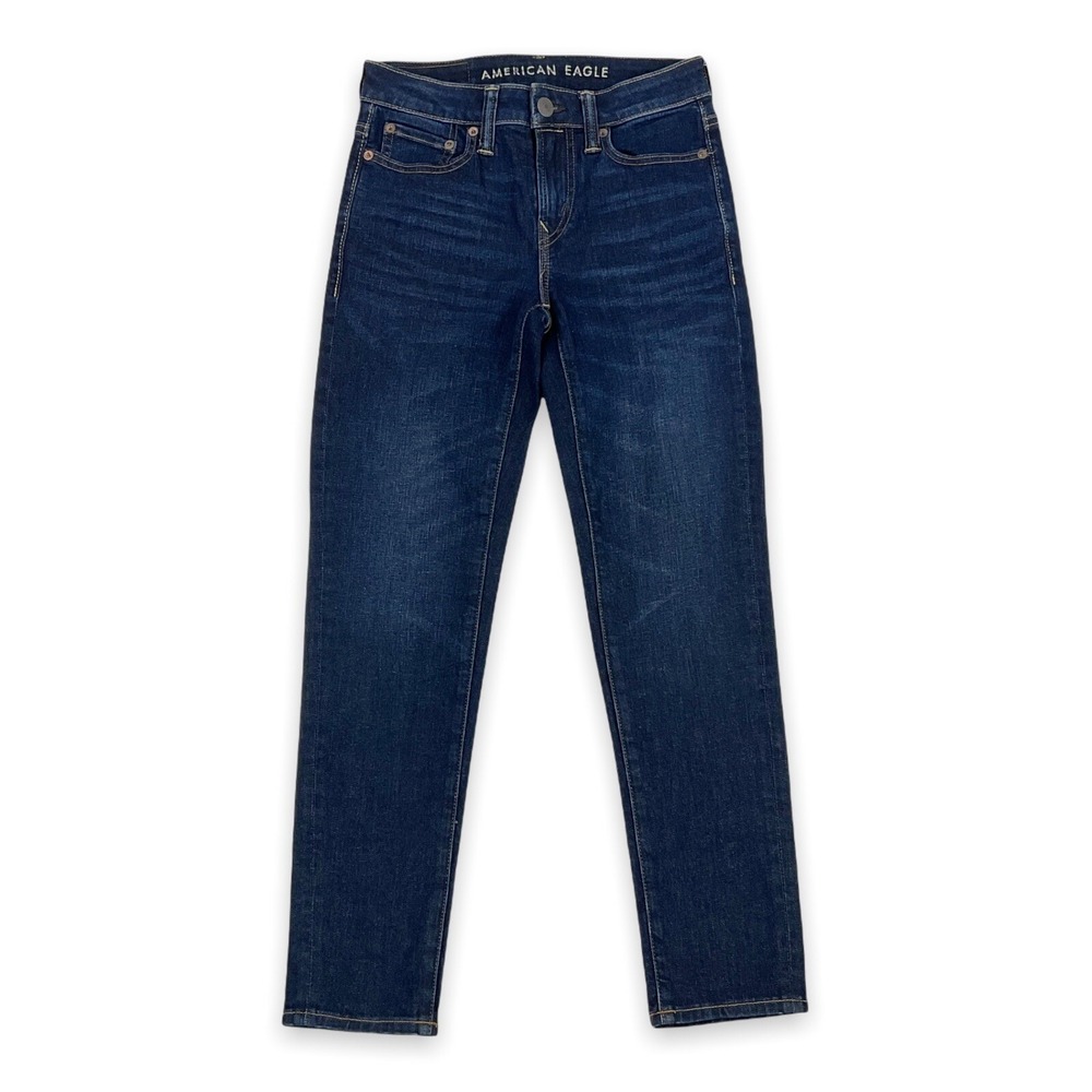 American Eagle Skinny Jeans Women 26x28 (ACTUAL 27x27) Blue Next Level Flex NWOT